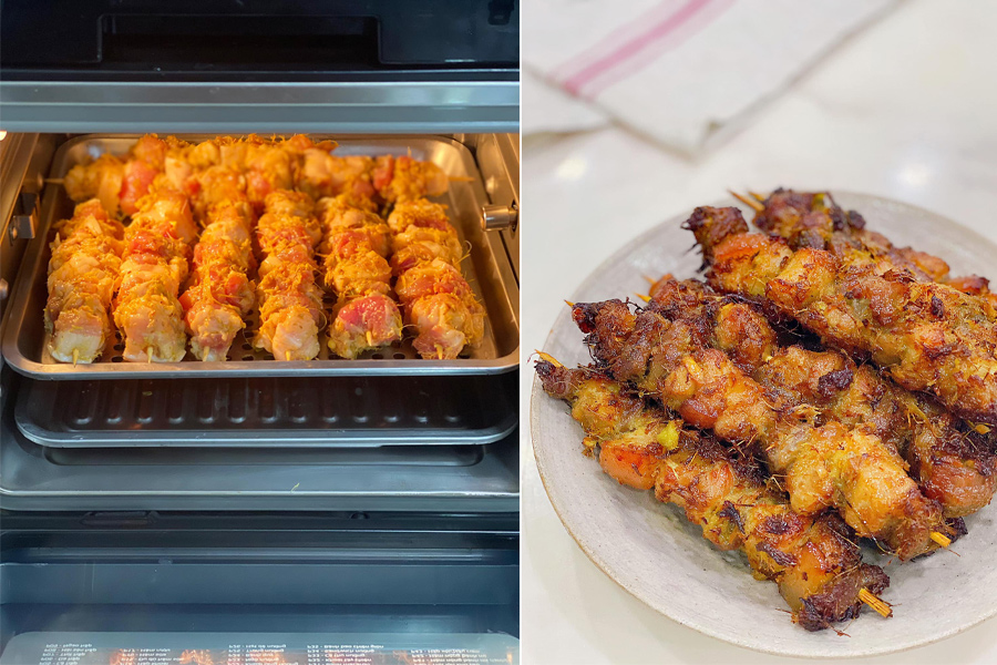 Nướng bằng lò nướng âm tủ